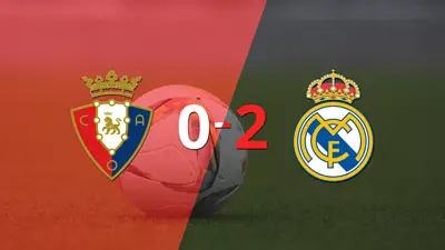 Real Madrid venció por 2-0 a Osasuna como visitante Real Madrid venció por 2-0 a Osasuna como visitante