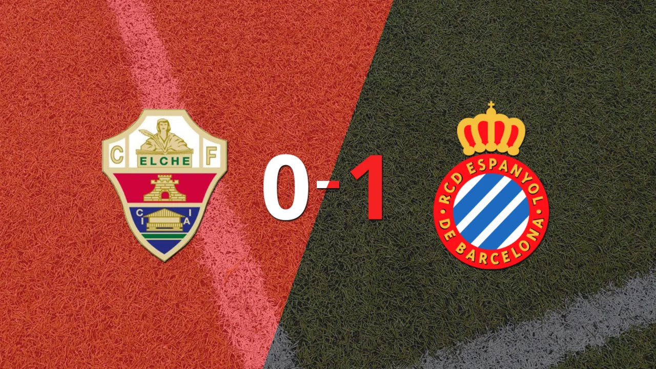 Espanyol ganó por la mínima en su visita a Elche