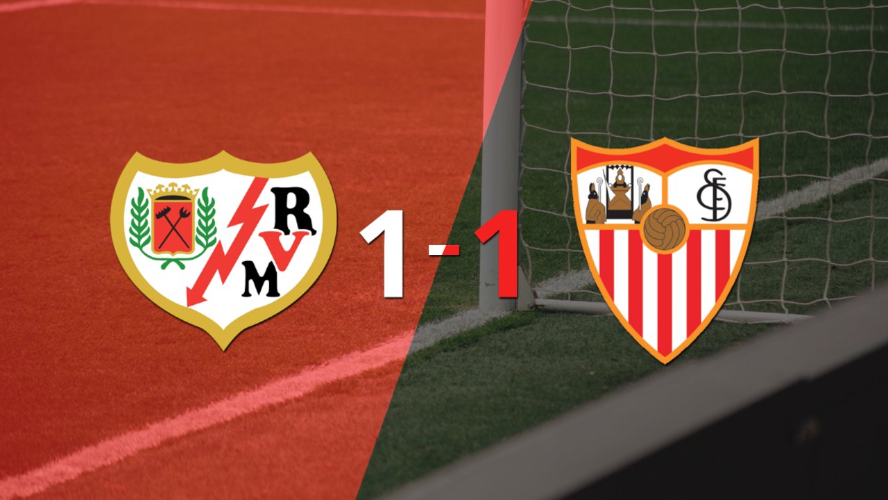Rayo Vallecano y Sevilla se repartieron los puntos en un 1 a 1