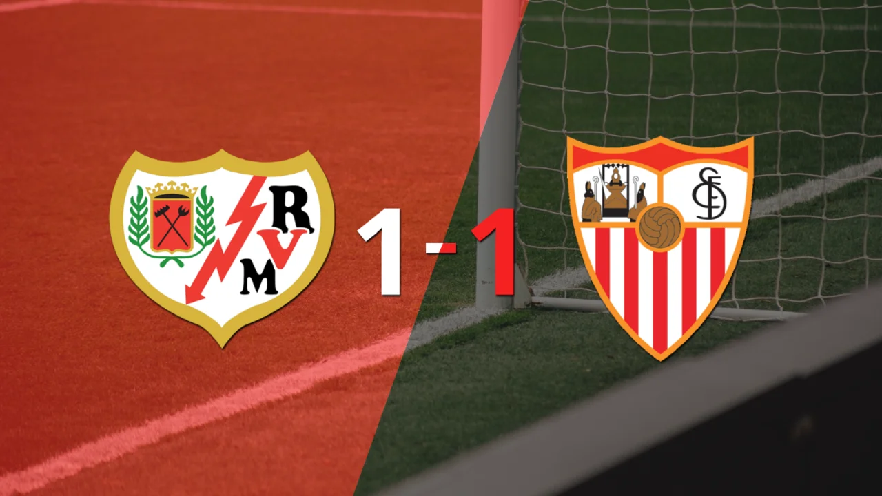 Rayo Vallecano y Sevilla se repartieron los puntos en un 1 a 1