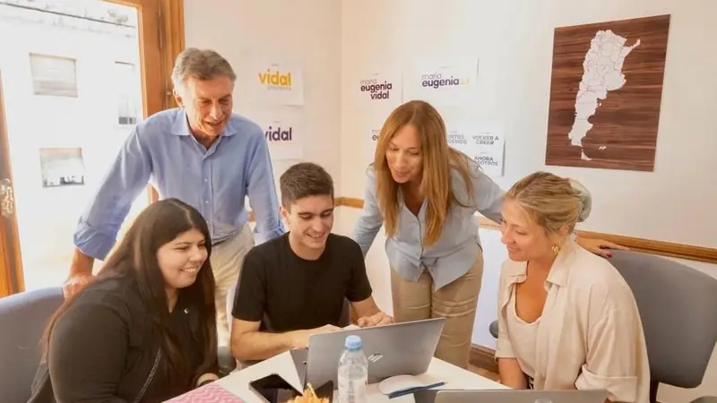 Vidal inauguró su búnker con Macri y Larreta lanza su candidatura
