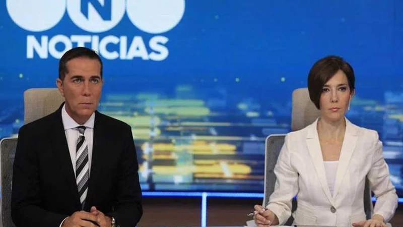 Rodolfo Barili y Cristina Pérez enojados en Telefe Noticias 