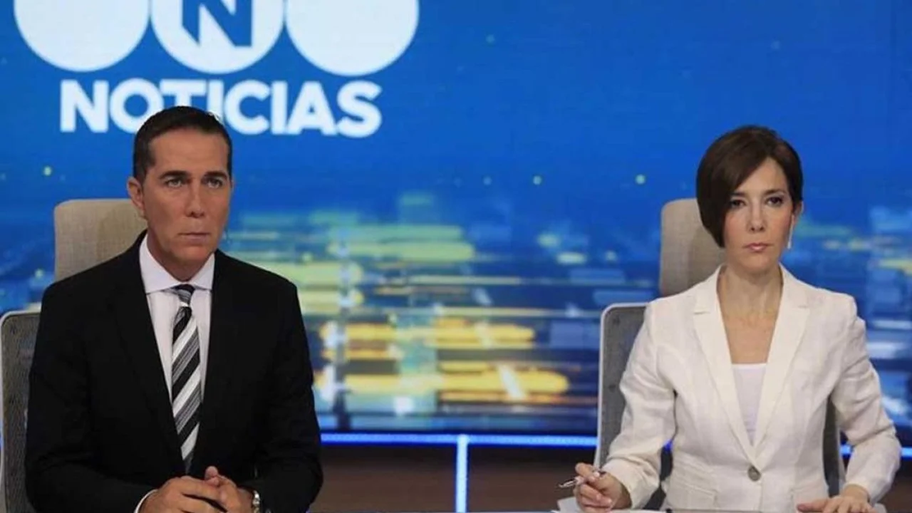 Rodolfo Barili y Cristina Pérez enojados en Telefe Noticias 