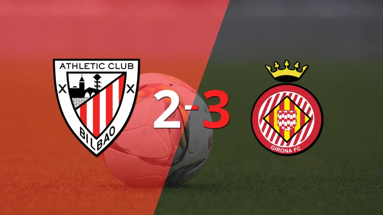Athletic Bilbao fue superado 3-2 en casa por Girona