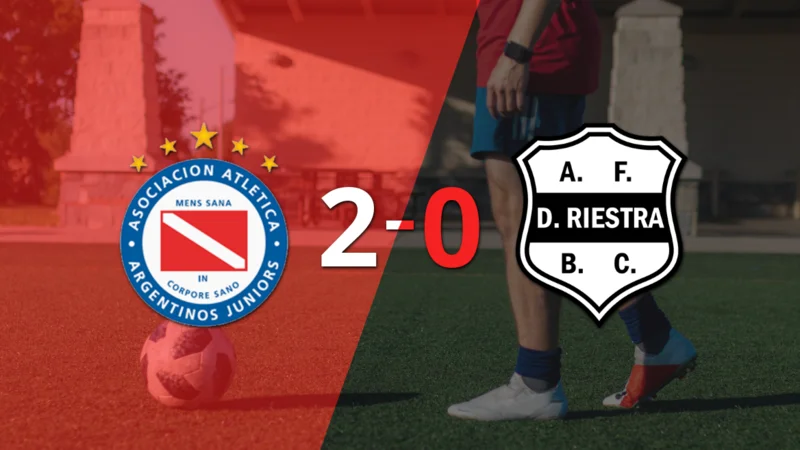 Con dos goles, Argentinos Juniors se impuso a Riestra en el Semillero del Mundo