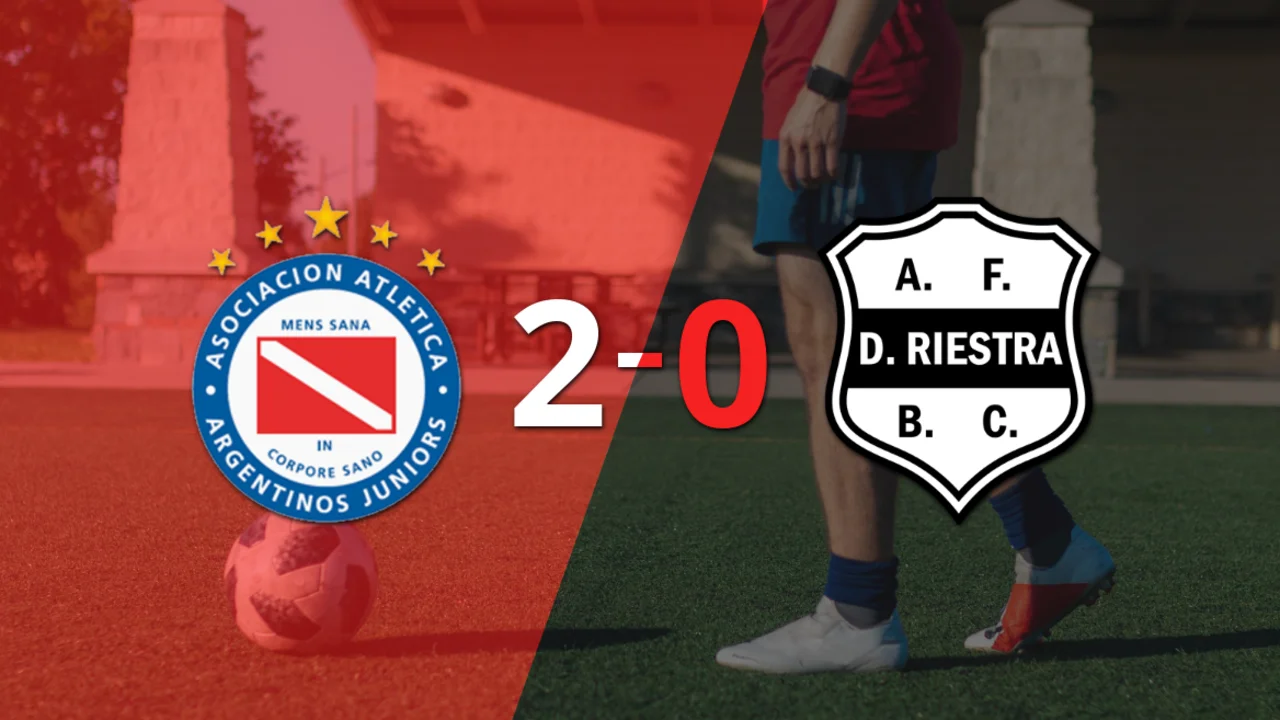 Con dos goles, Argentinos Juniors se impuso a Riestra en el Semillero del Mundo