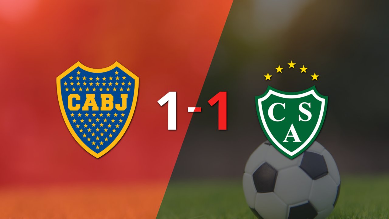 Empate a uno entre Boca Juniors y Sarmiento