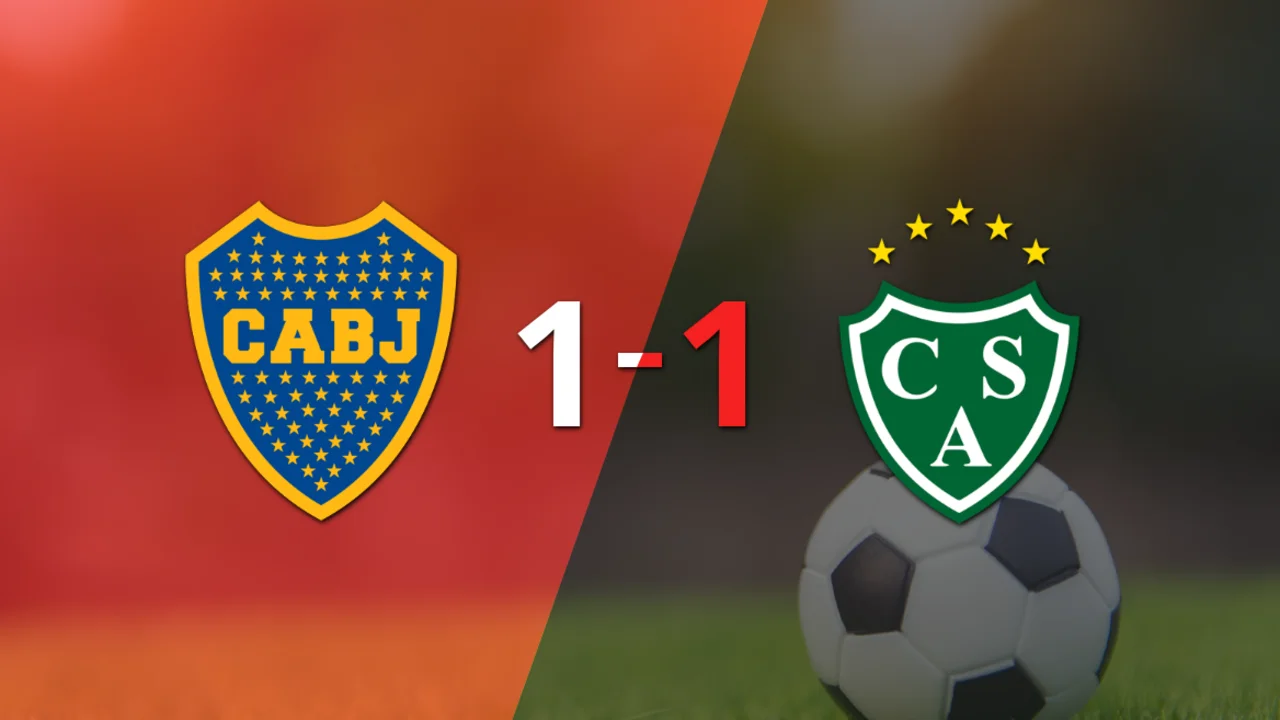 Empate a uno entre Boca Juniors y Sarmiento