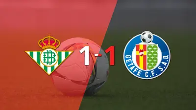 Betis y Getafe igualaron 1 a 1 Betis y Getafe igualaron 1 a 1