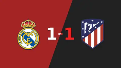 El Derbi de Madrid terminó en empate 1-1 en el estadio Santiago Bernabéu El Derbi de Madrid terminó en empate 1-1 en el estadio Santiago Bernabéu