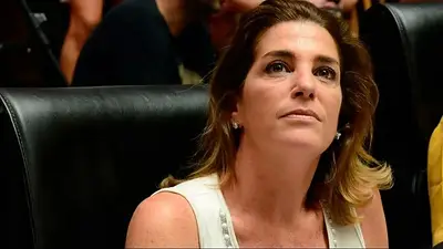 Fotografía de la periodista y legisladora Débora Pérez Volpin Fotografía de la periodista y legisladora Débora Pérez Volpin