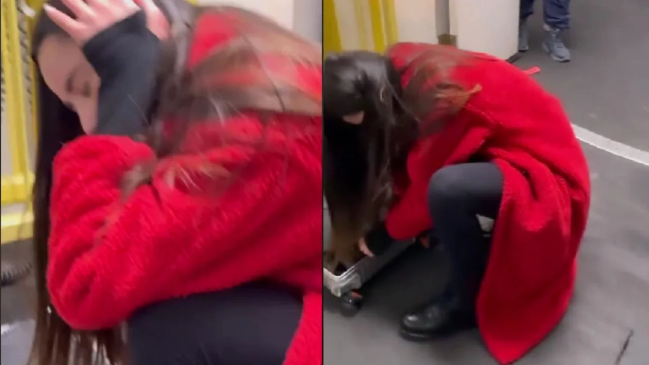 Su maleta empezó a moverse en pleno avión, la revisaron y vivió un vergonzoso momento.