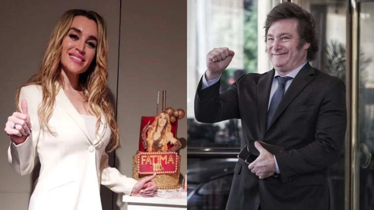 Fátima Florez y Javier Milei