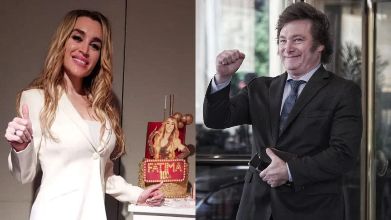 Fátima Florez y Javier Milei