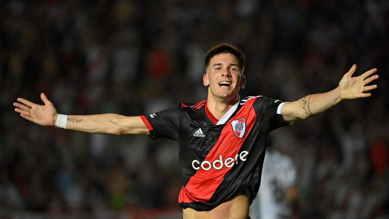 Video | El gol de Franco Mastantuono para River: el increíble récord que rompió