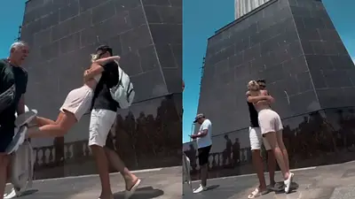 Quisieron vivir un momento romántico en Río de Janeiro pero todo terminó mal. Quisieron vivir un momento romántico en Río de Janeiro pero todo terminó mal.