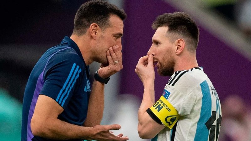 Lionel Scaloni Lionel Messi Selección Argentina