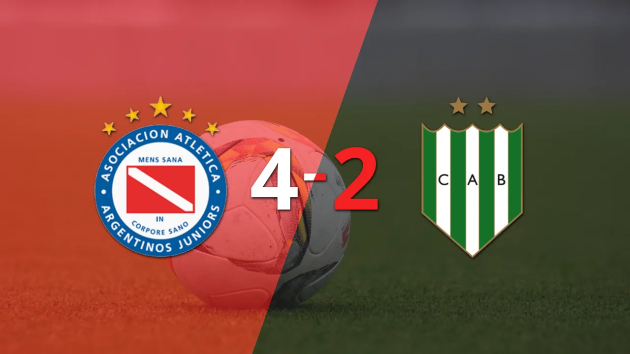 Alan Lescano sentenció el triunfo de Argentinos Juniors ante Banfield con doblete 