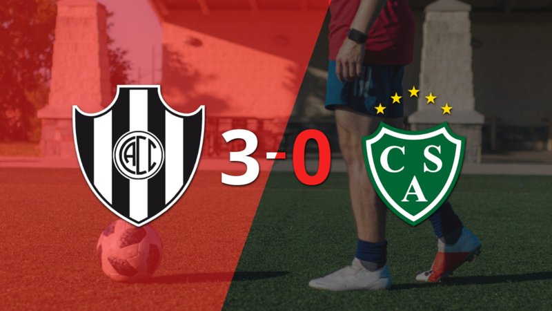 Central Córdoba (SE) golea 3-0 como local a Sarmiento