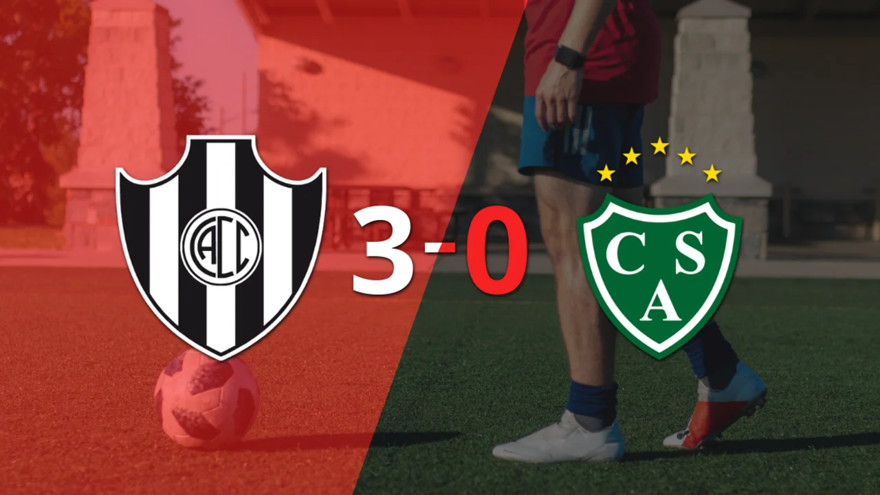 Central Córdoba (SE) golea 3-0 como local a Sarmiento