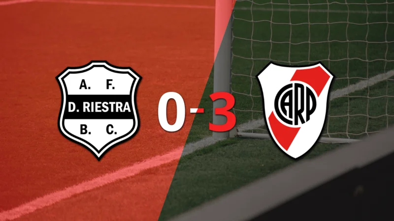 River Plate venció con contundencia a Dep. Riestra