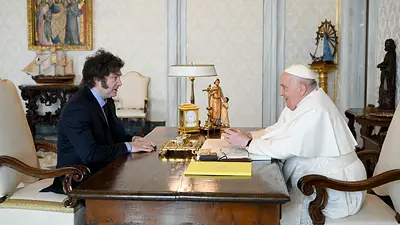 Javier Milei y el Papa Francisco Javier Milei y el Papa Francisco