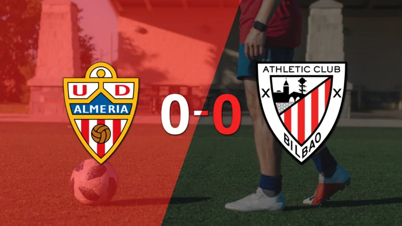 Sin muchas emociones, Almería y Athletic Bilbao empataron 0-0