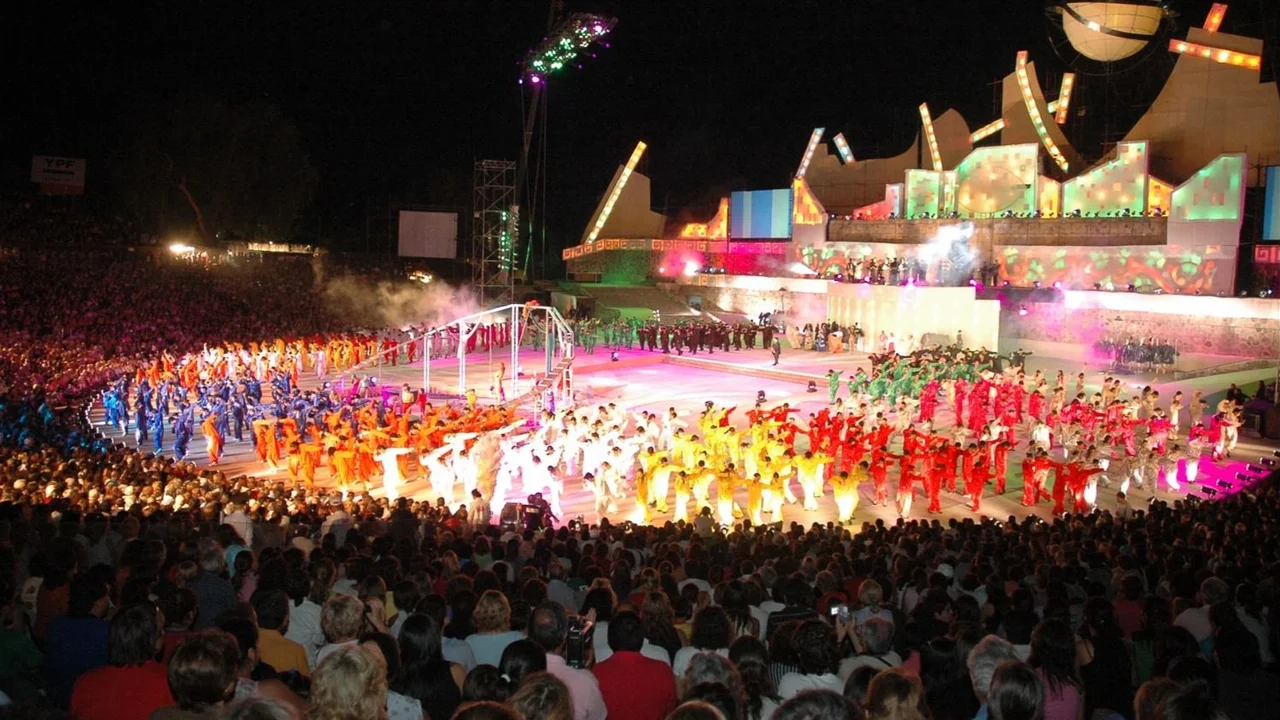 Fotografía de la Fiesta Nacional del Trigo, en Leones 