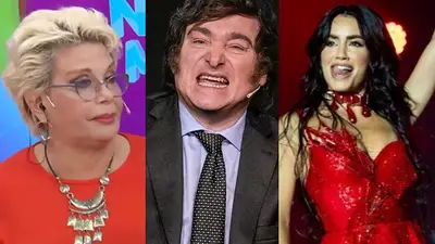 Javier Milei Lali Esposito Carmen Barbieri Javier Milei Lali Esposito Carmen Barbieri