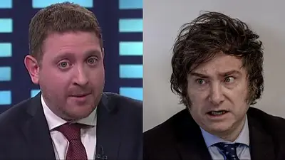 Jonatan Viale. Javier Milei Jonatan Viale. Javier Milei