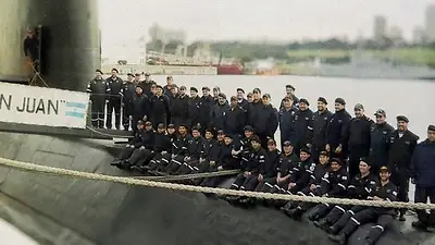 Foto de los tripulantes del submarino ARA San Juan Foto de los tripulantes del submarino ARA San Juan