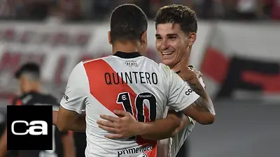 Juanfer Quintero, Julián Álvarez, River, Manchester City, deportes Juanfer Quintero, Julián Álvarez, River, Manchester City, deportes