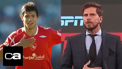 Sergio "Kun" Agüero Sebastián "Pollo" Vignolo ESPN F90 Independiente Sergio "Kun" Agüero Sebastián "Pollo" Vignolo ESPN F90 Independiente