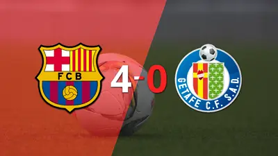 Getafe fue superado fácilmente y cayó 4-0 contra Barcelona Getafe fue superado fácilmente y cayó 4-0 contra Barcelona