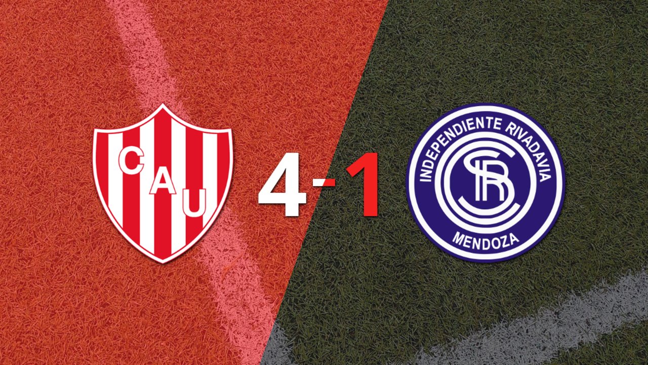 Independiente Riv. (M) se fue goleado 4-1 en su visita a Unión