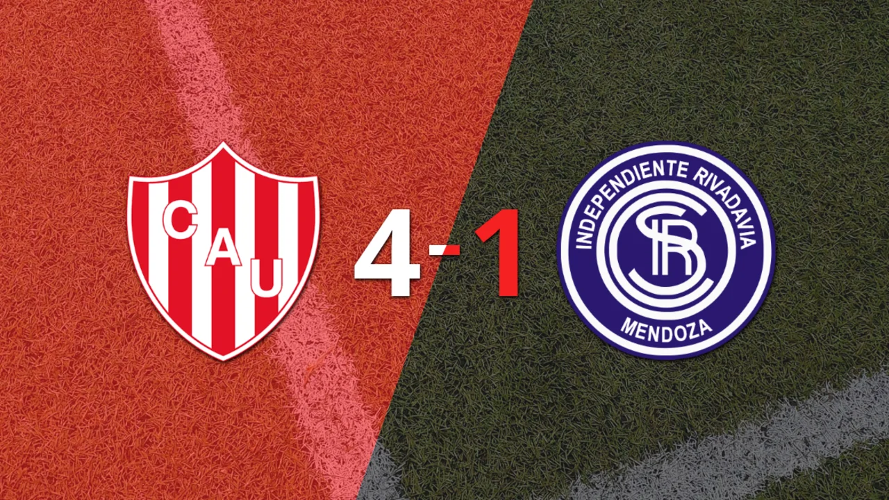 Independiente Riv. (M) se fue goleado 4-1 en su visita a Unión
