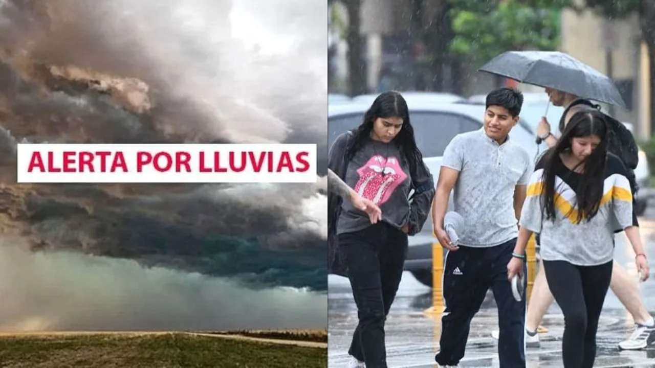 Alerta amarilla por fuertes tormentas: cuándo comienzan