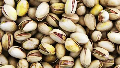 Fotografía de los pistachos frescos para cocinar Fotografía de los pistachos frescos para cocinar