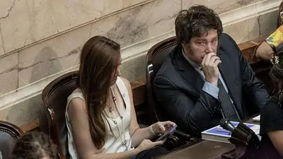 El presidente Javier Milei y la vicepresidenta Victoria Villaroel en el Congreso Nacional El presidente Javier Milei y la vicepresidenta Victoria Villaroel en el Congreso Nacional