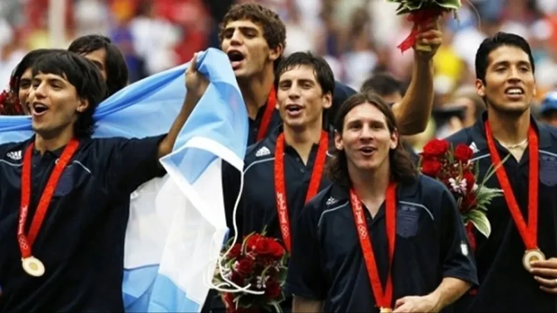 Messi medalla dorada 2008