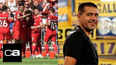 Alisson Becker Liverpool Juan Román Riquelme Boca Juniors Alexis Mac Allister Alisson Becker Liverpool Juan Román Riquelme Boca Juniors Alexis Mac Allister