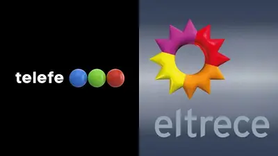 Logo de Telefe y logo de El Trece Logo de Telefe y logo de El Trece