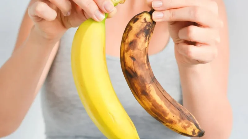 banana, fruta, banana negra, banana marrón