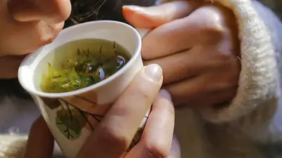 Té de manzanilla Té de manzanilla