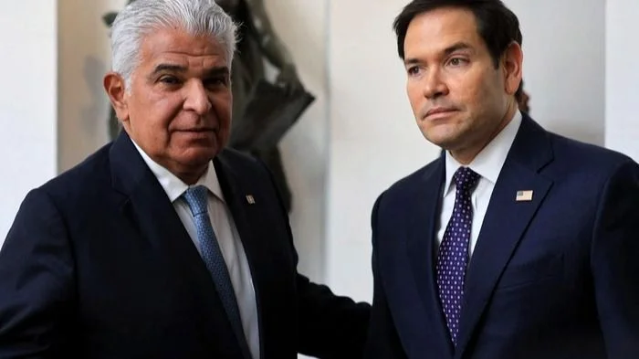 El presidente de Panamá junto a Marco Rubio