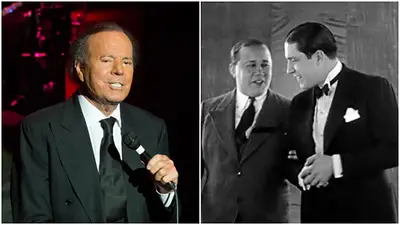 Julio Iglesias, Celedonio Flores y Carlos Gardel Julio Iglesias, Celedonio Flores y Carlos Gardel