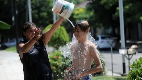 ola de calor.