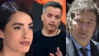 Ángel De Brito, Lali Espósito y Javier Milei Ángel De Brito, Lali Espósito y Javier Milei