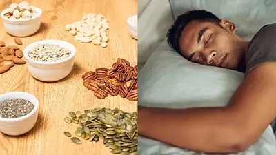 Alimentos y una persona durmiento Alimentos y una persona durmiento