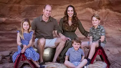 El príncipe William, Kate Middleton y sus hijos El príncipe William, Kate Middleton y sus hijos